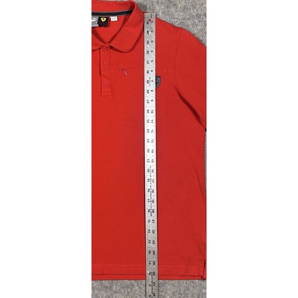 Puma Scuderia Ferrari Polo Shirt Men’s L Red Formula 1 Motorsports Racing Cars - Picture 12 of 12